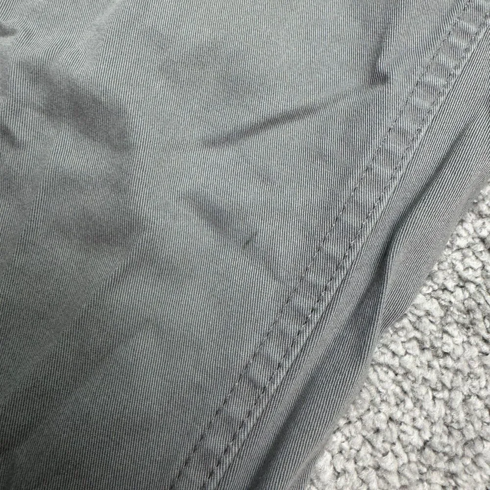 Zara Man Basic Collection Chino Pants Men 34 Gray Straight Leg Flat Front Cotton